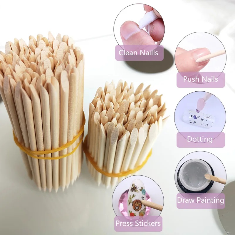 Nail Art Orange - 10-30 adet Tırnak Eti İtici Turuncu