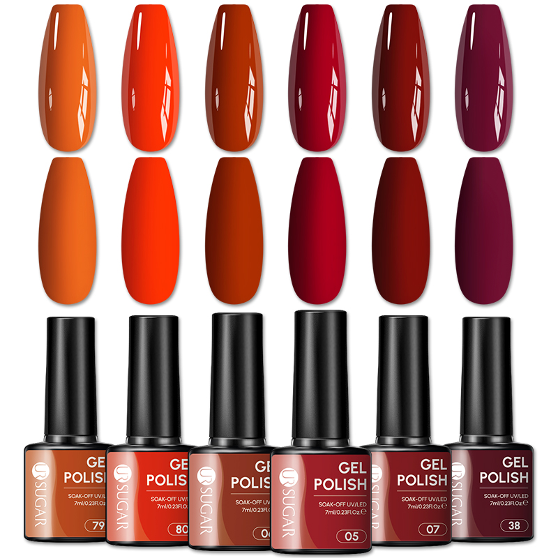 Nail Art Orange - UR SUGAR 1/6 adet Balkabağı Turuncu