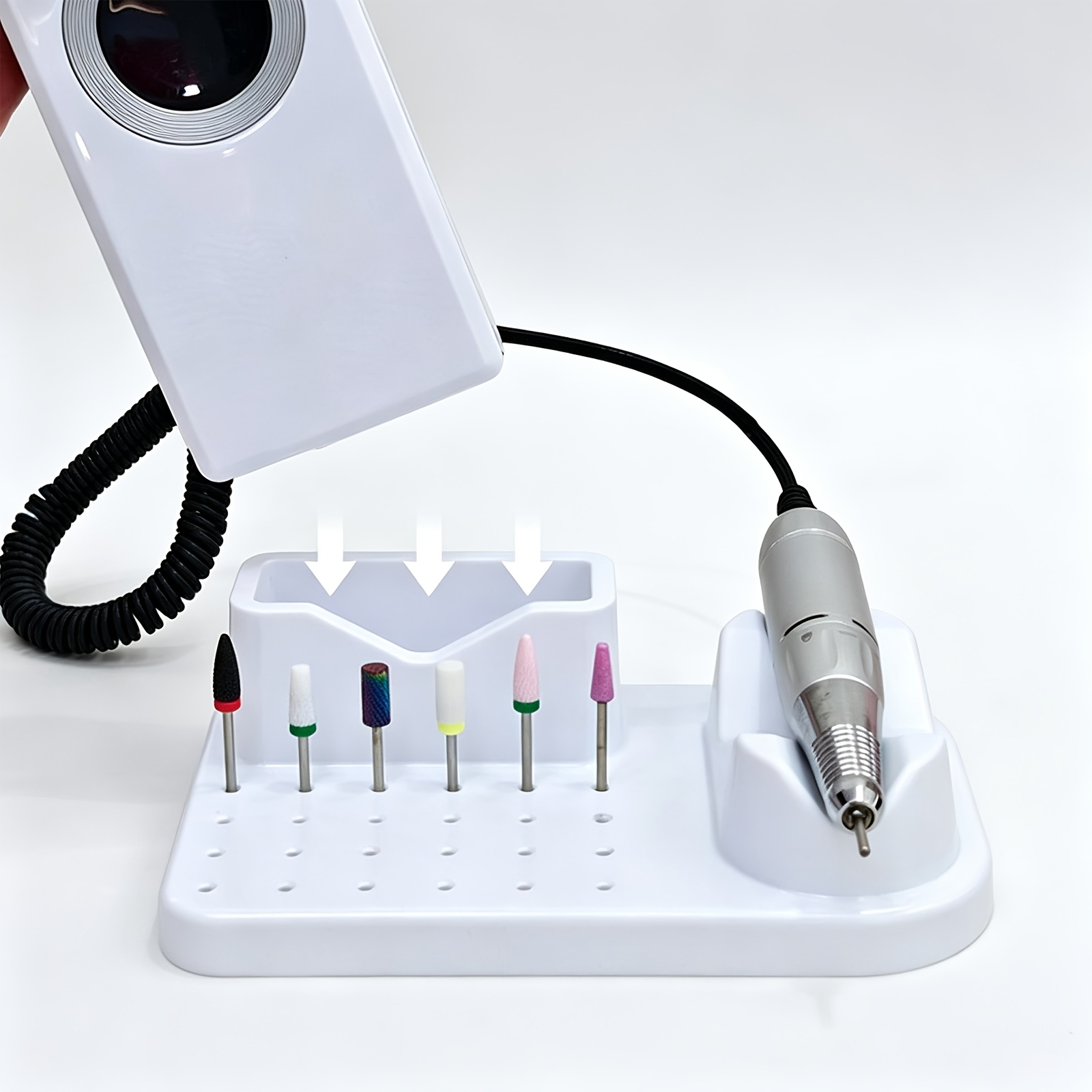 Nail Drill Machine - Tırnak Freze Ucu Tutucu ve Düzenleyici,