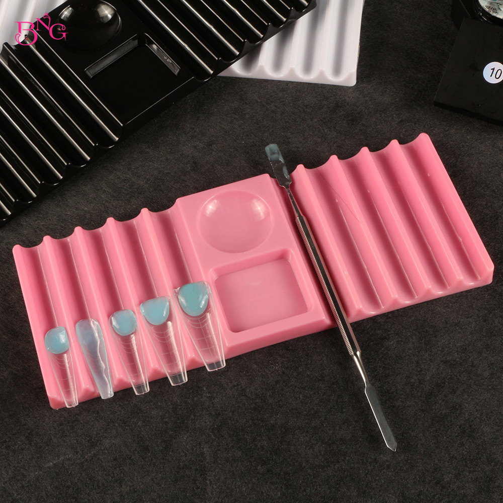 Nail Art Ombre - BNG Çift Bölmeli Plastik Kalemlik, Tırnak