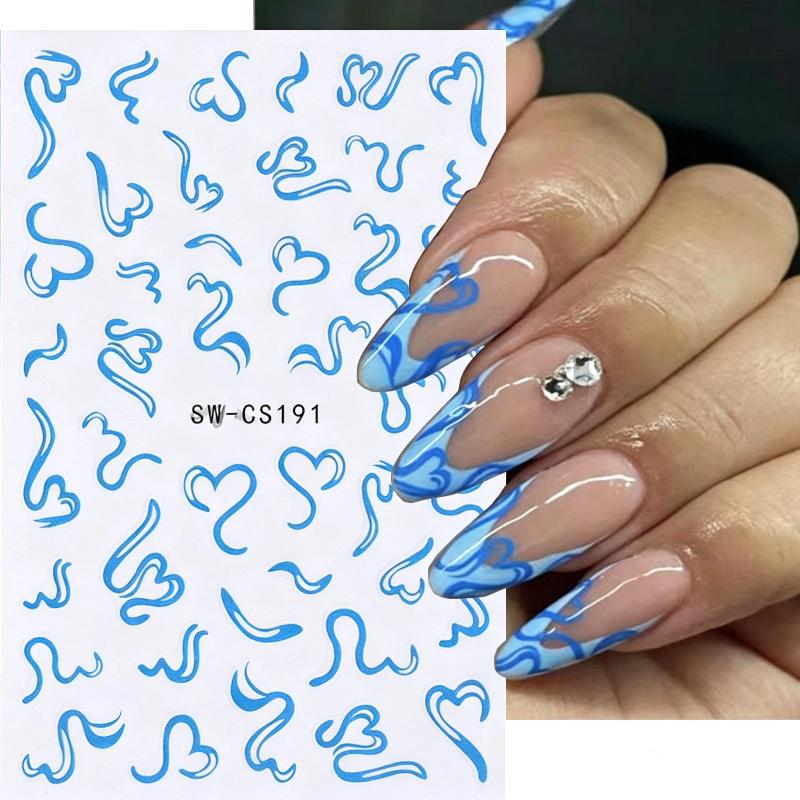 Nail Art Valentines Day - 2 Yaprak Tatlı Tırnak Sanatı Çıkartmaları