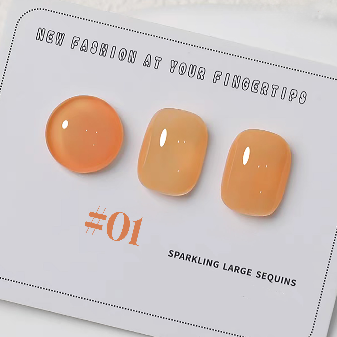 Nail Art Orange - 1-6 adet PSK Yeni Macaron Şeker