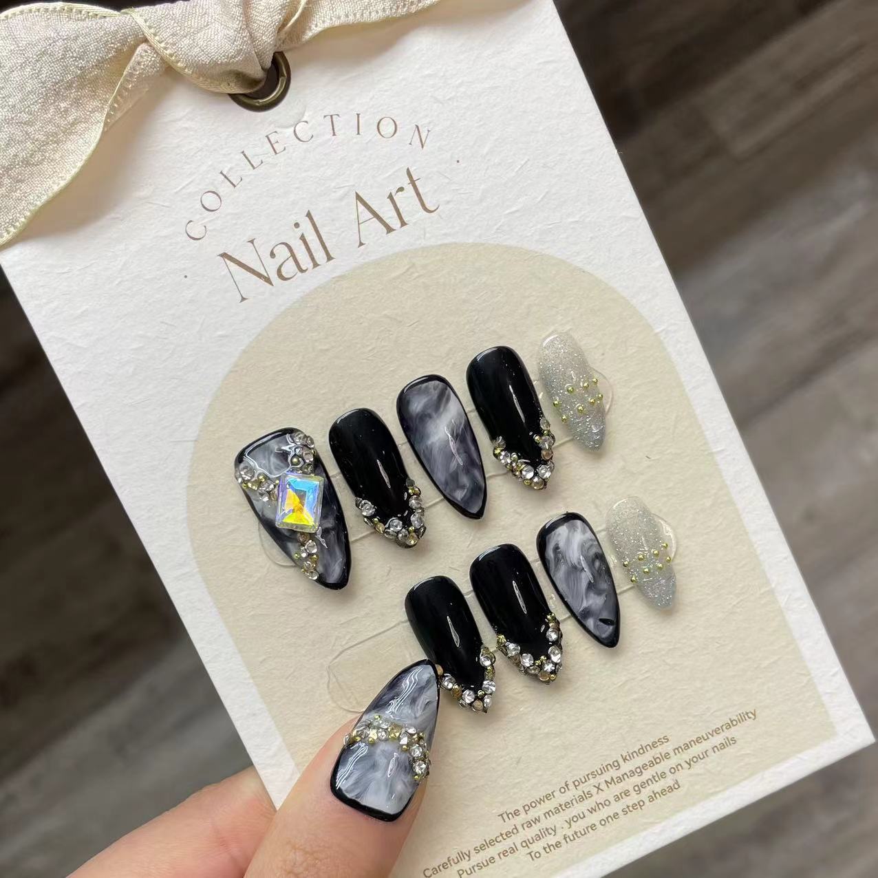 El yapımı çivi üzerinde basın  - Nail Art Pink incelemesi ve fiyatı