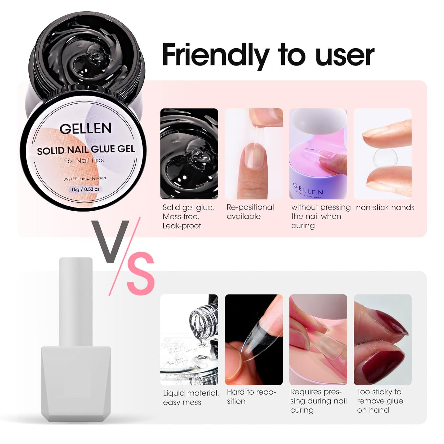 GELLEN Tırnak Katı Yapıştırıcı - Nail Art Ombre incelemesi ve fiyatı