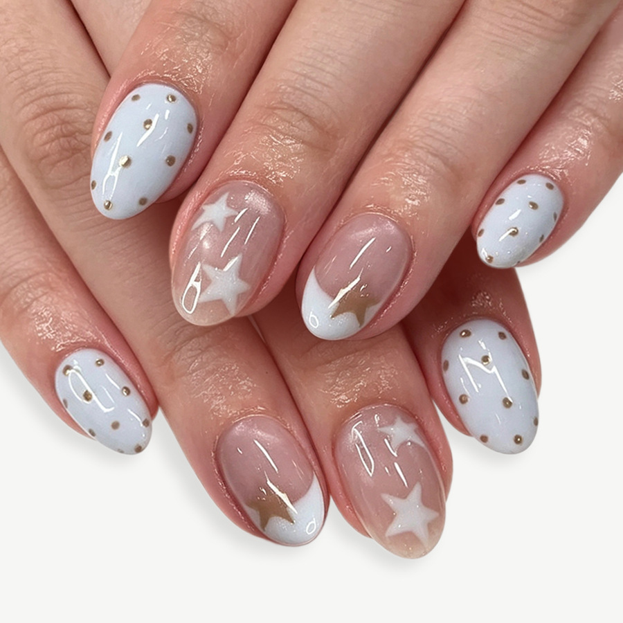 24 Adet Pentagram Desenli Takm - Nail Art Press On incelemesi ve fiyatı