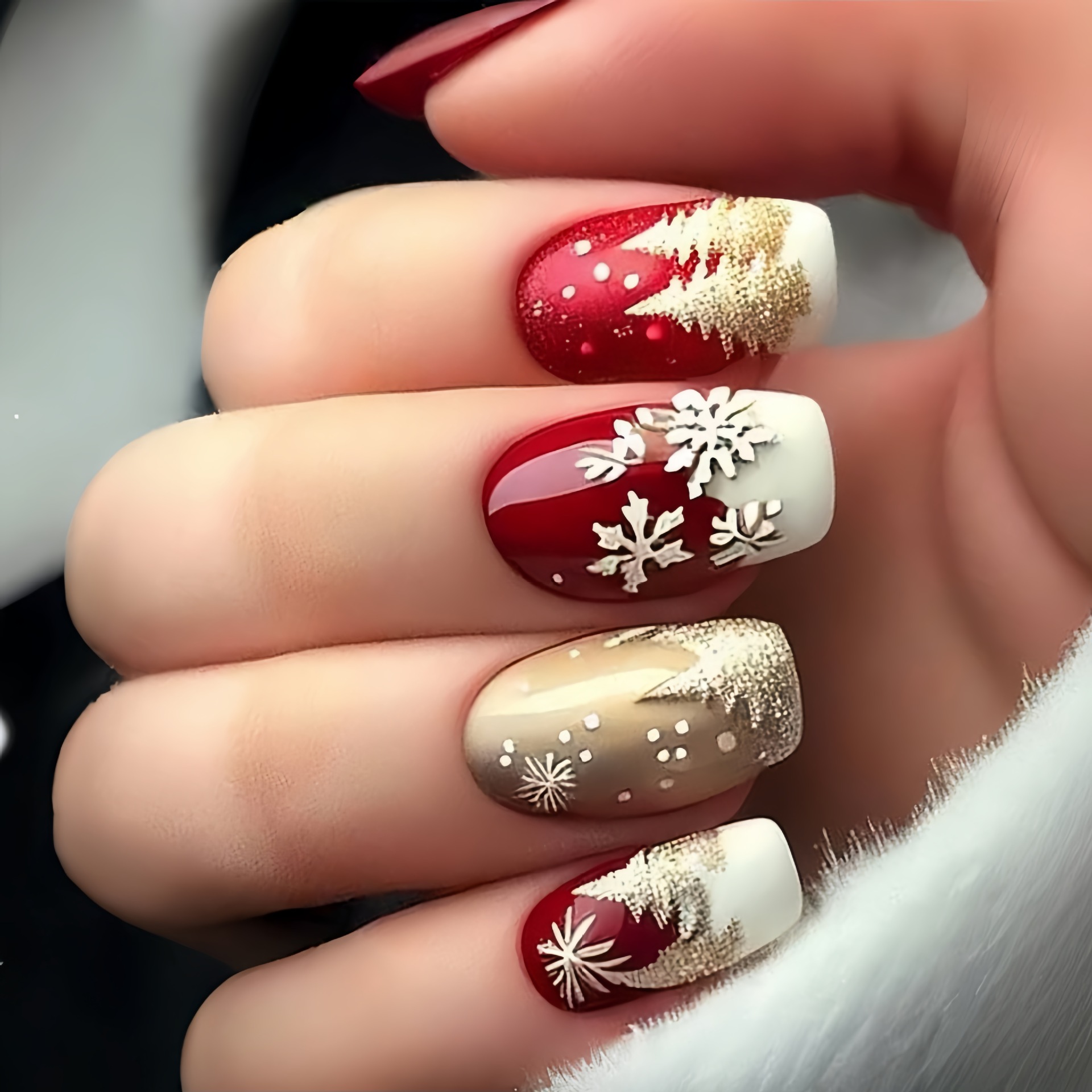 Noel partisi kar taneleri, Noe - Nail Art Press On incelemesi ve fiyatı