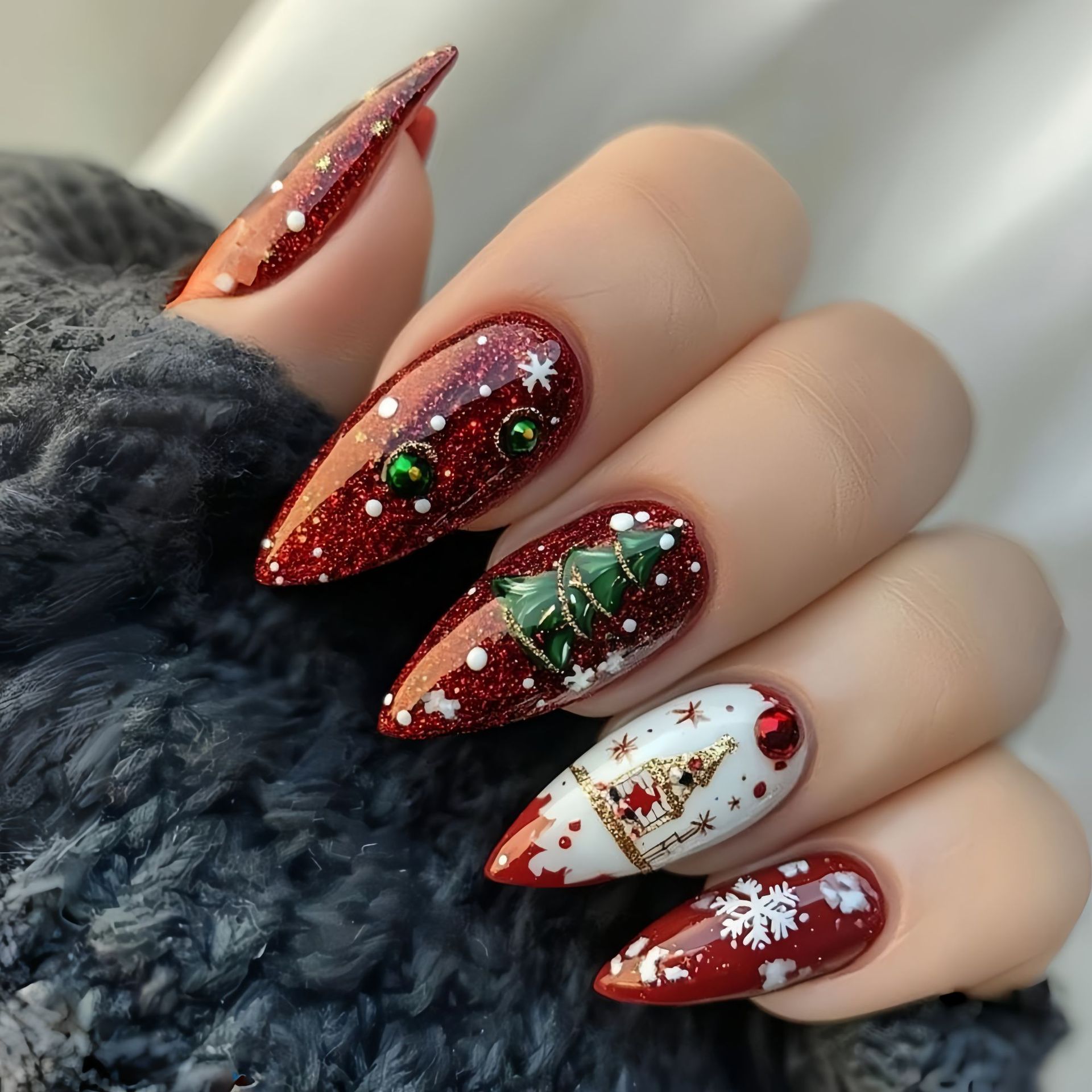 Noel partisi kar taneleri, Noe - Nail Art Press On incelemesi ve fiyatı