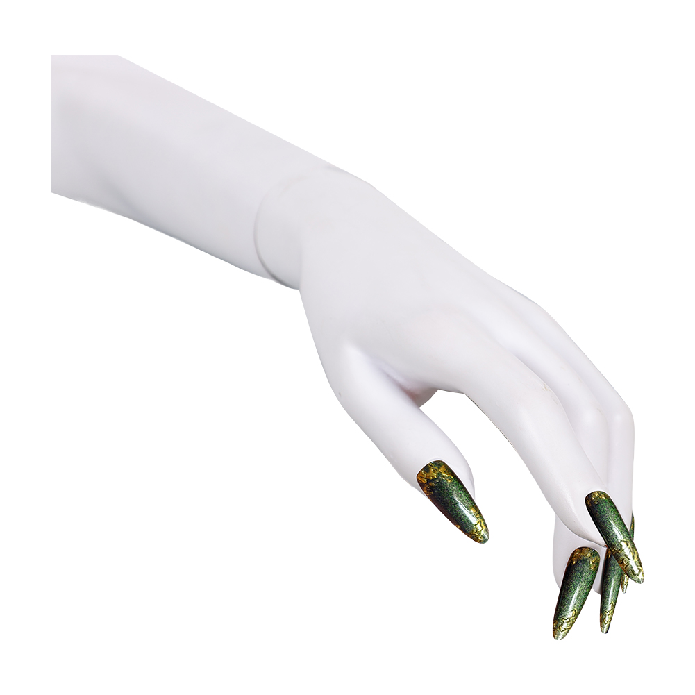 Parıltılı Altın Detaylarla Yeş - Nail Art Press On incelemesi ve fiyatı