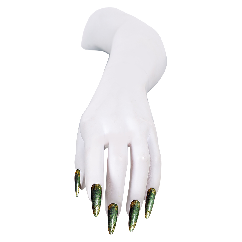 Parıltılı Altın Detaylarla Yeş - Nail Art Press On incelemesi ve fiyatı