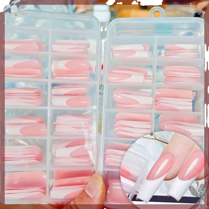 120 Adet Parlak Pembe Fransız  - Nail Art Press On incelemesi ve fiyatı