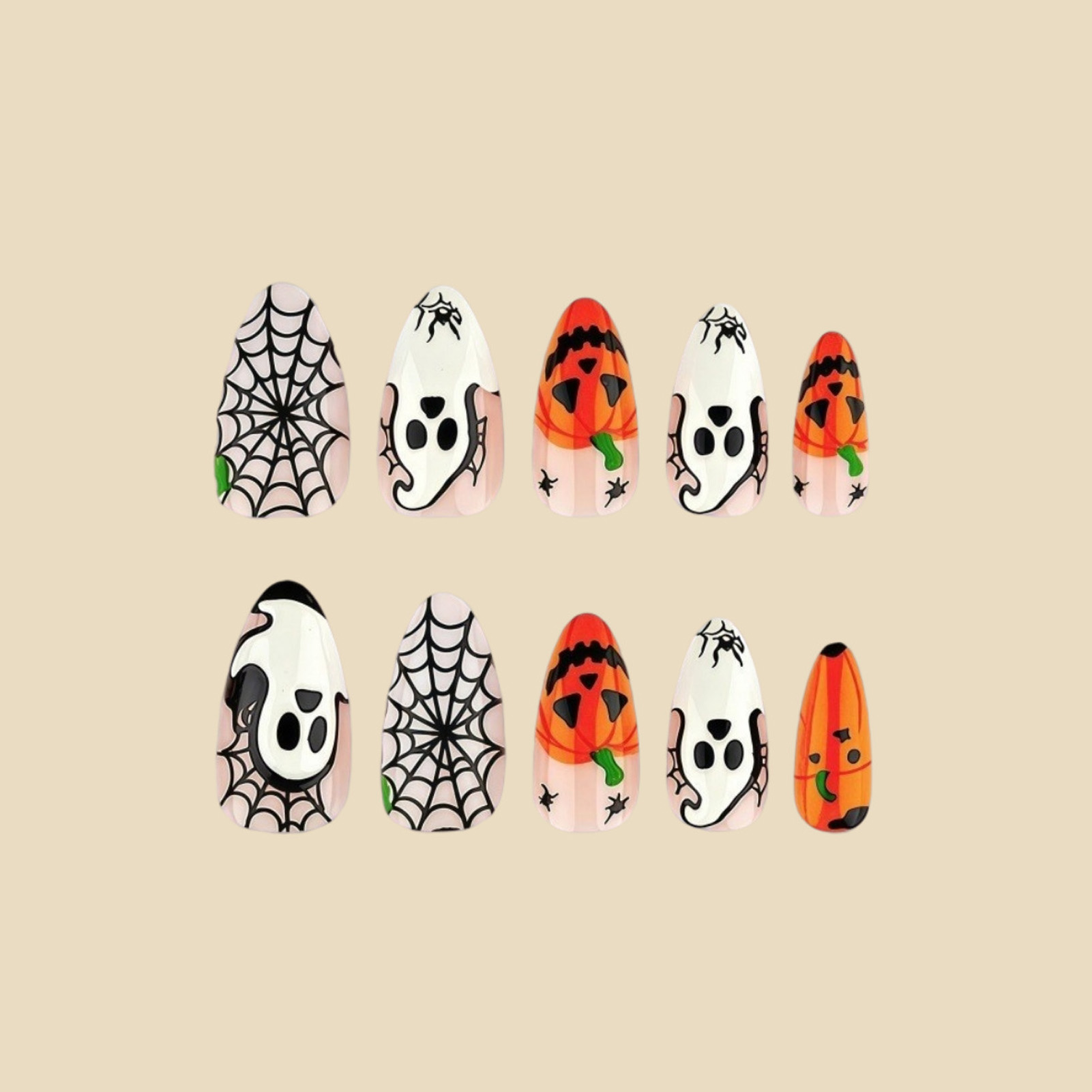 24 adet Cadılar Bayramı Takma  - Nail Art Press On incelemesi ve fiyatı