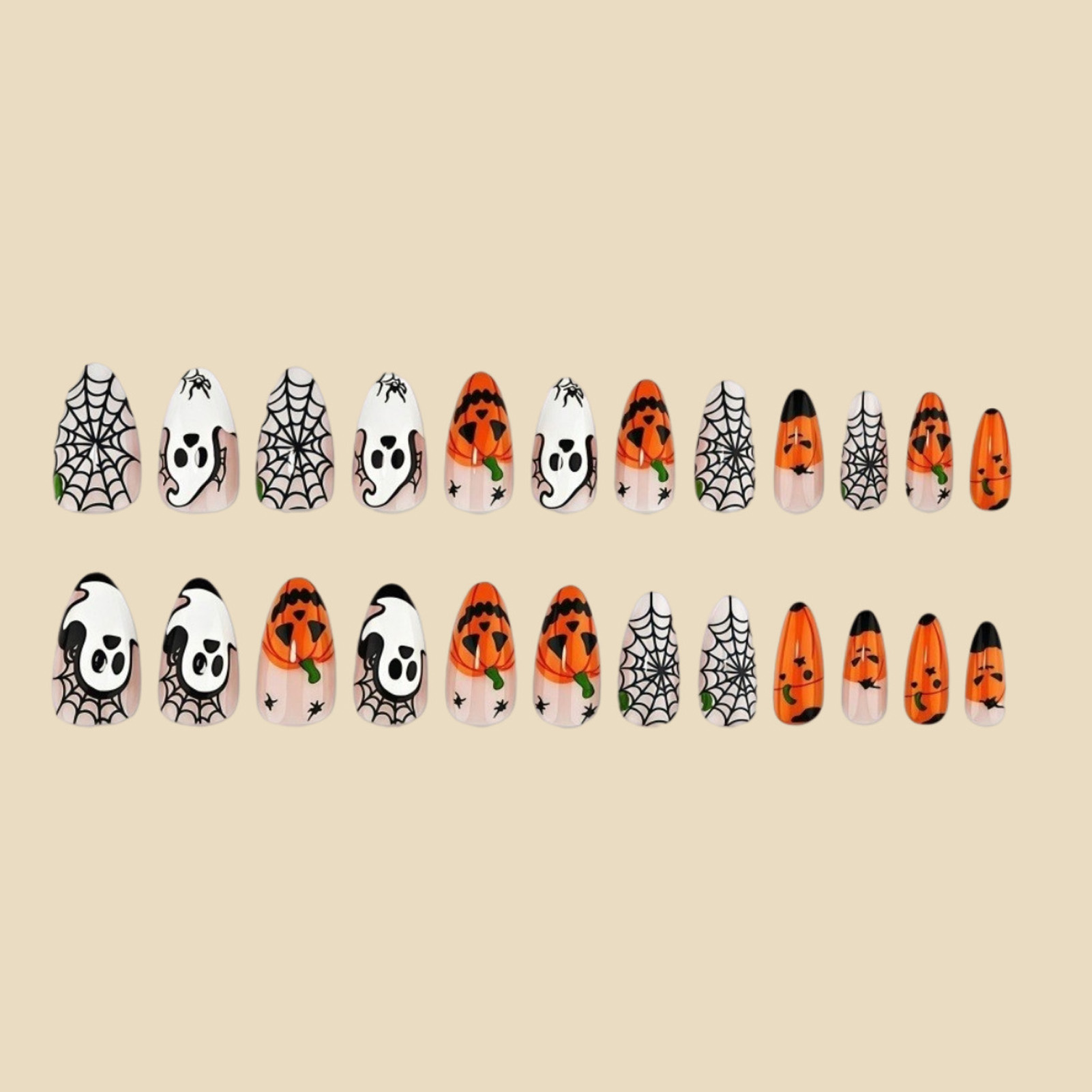 24 adet Cadılar Bayramı Takma  - Nail Art Press On incelemesi ve fiyatı