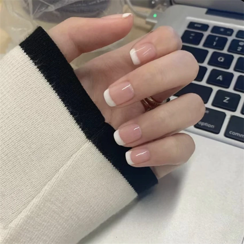 24 adet/takım Kısa Fransız Min - Nail Art Pink incelemesi ve fiyatı