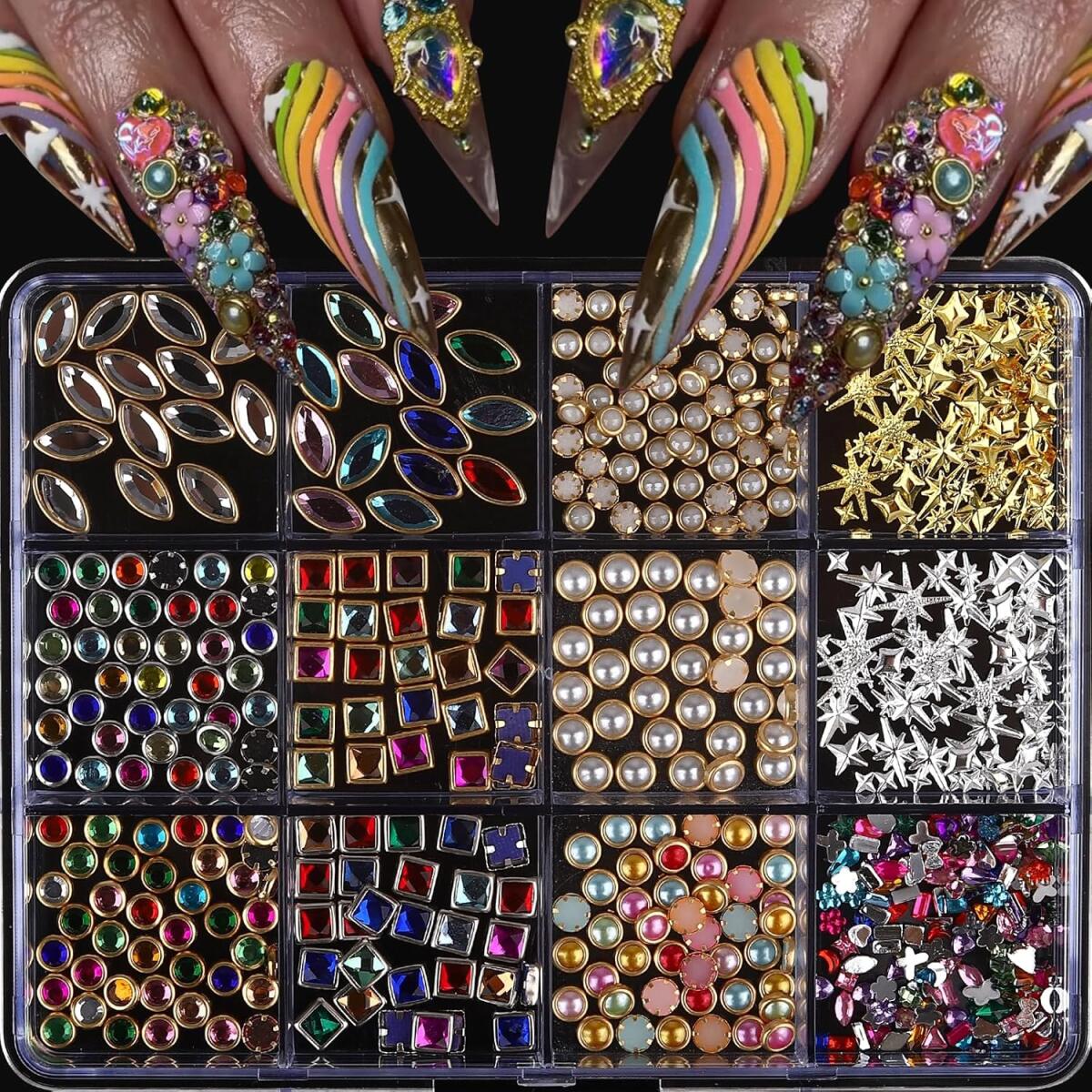 1 kutu hafif lüks parlak tırna - Nail Art Valentines Day incelemesi ve fiyatı