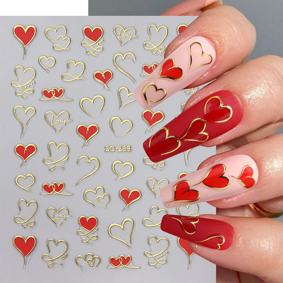 3 adet Y2K Altın Dalga Hattı K - Nail Art Valentines Day incelemesi ve fiyatı