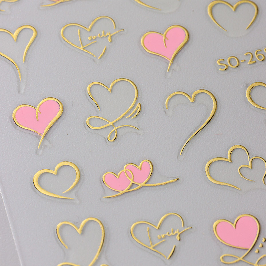 3 adet Y2K Altın Dalga Hattı K - Nail Art Valentines Day incelemesi ve fiyatı