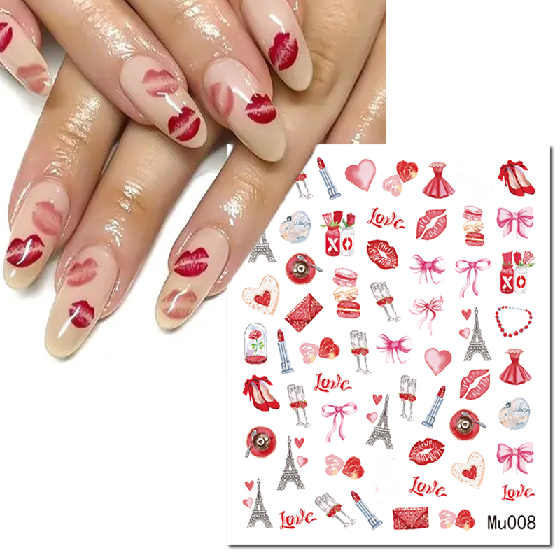 3d Nail Art Kaydırıcılar Çıkar - Nail Art Valentines Day incelemesi ve fiyatı
