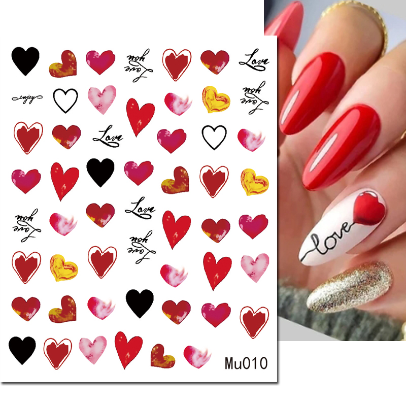 3d Nail Art Kaydırıcılar Çıkar - Nail Art Valentines Day incelemesi ve fiyatı
