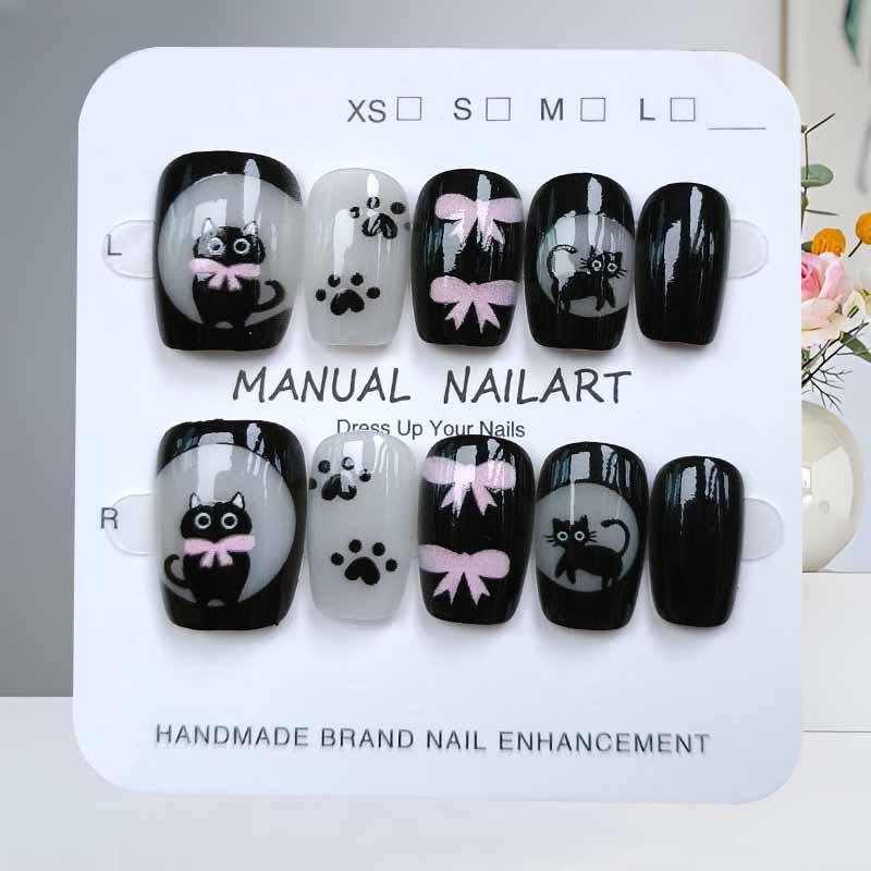 10 Adet Sevimli Karikatür Siya - Nail Art Pink incelemesi ve fiyatı