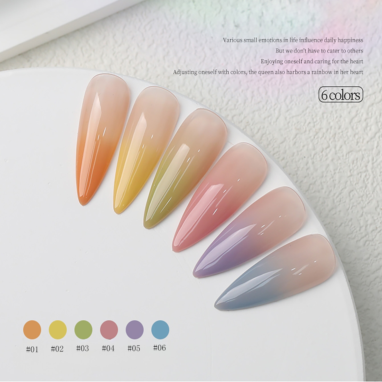 1-6 adet PSK Yeni Macaron Şeke - Nail Art Orange incelemesi ve fiyatı